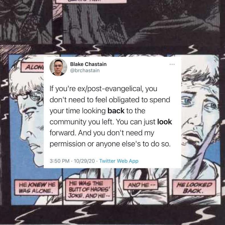 A reminder: You do not have to look back.